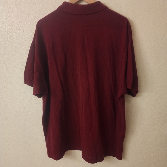 Lacoste Red Devanlay Button Up Golf Polo Shirt Mens Sz 9 - Picture 6 of 6